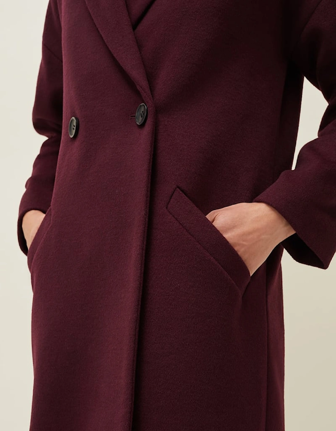 Emery Colourblock Wool Coat