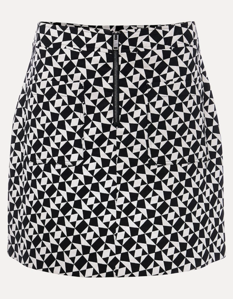 Bregitta Geo Mini Jacquard Skirt