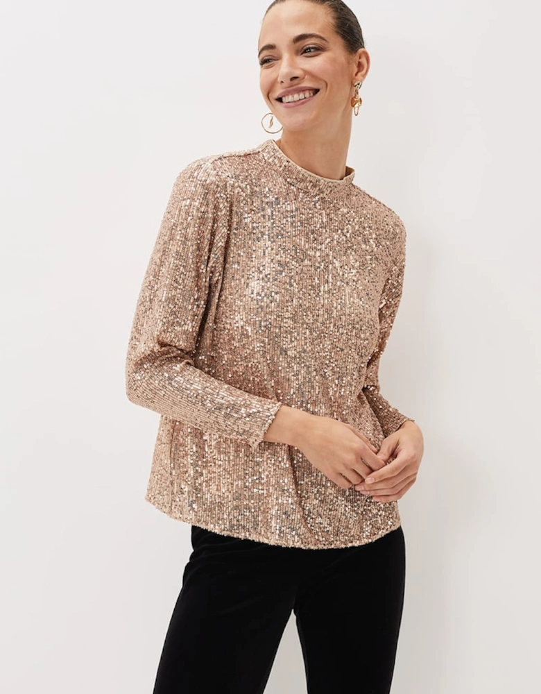 Dhara Sequin Blouse