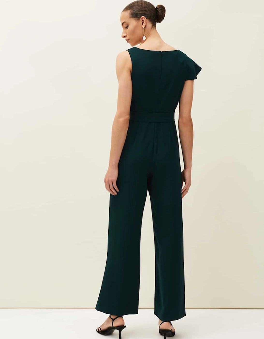 Zelda Asymmetric Belted Jumpsuit