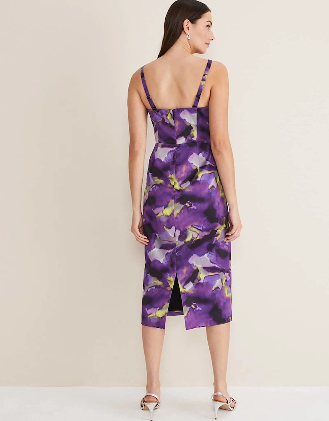 Adelita Abstract Print Dress