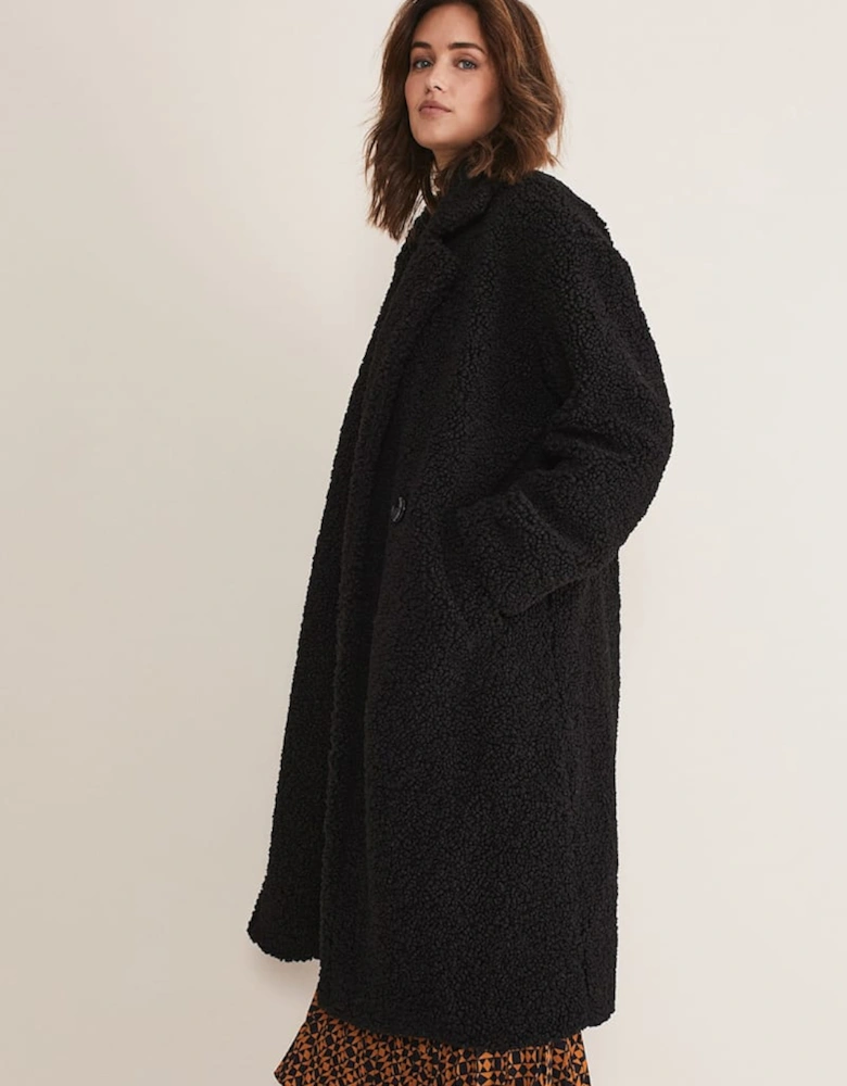 Libbie Longline Teddy Coat