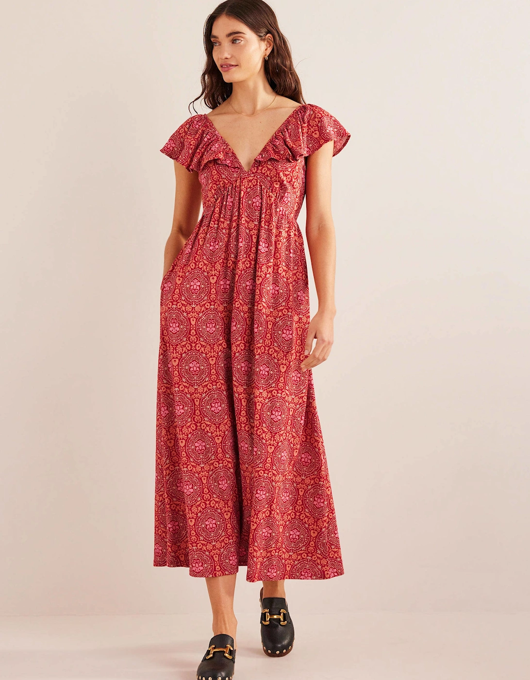 Tie Back Jersey Maxi Dress, 6 of 5
