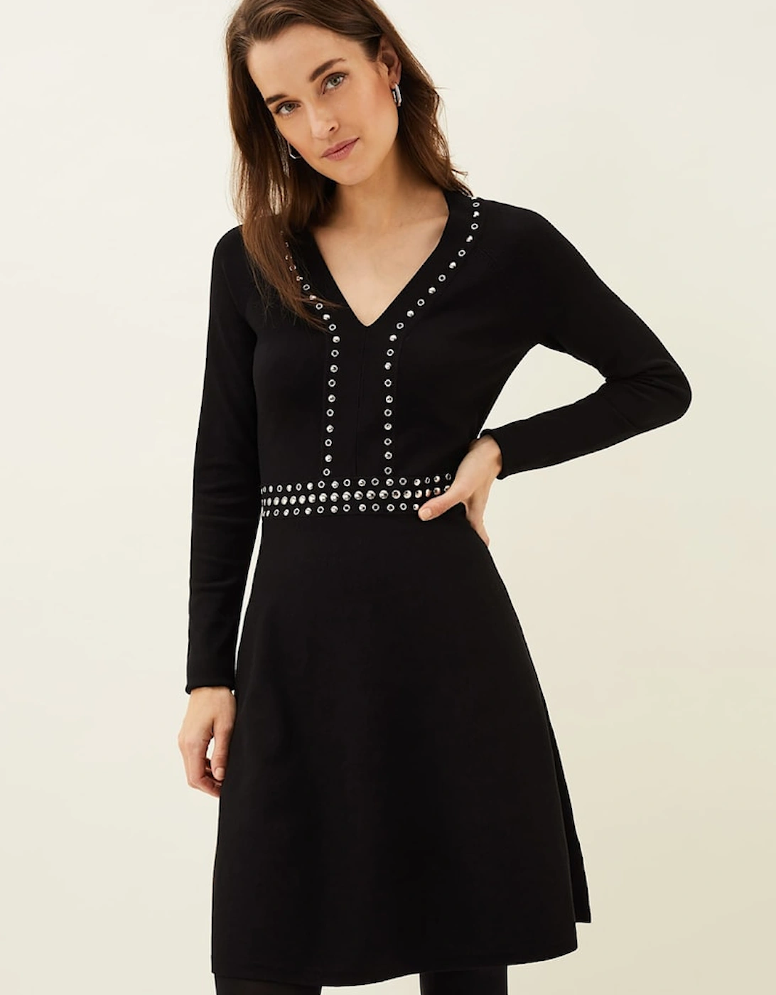 Claren Studded Knitted Dress, 7 of 6
