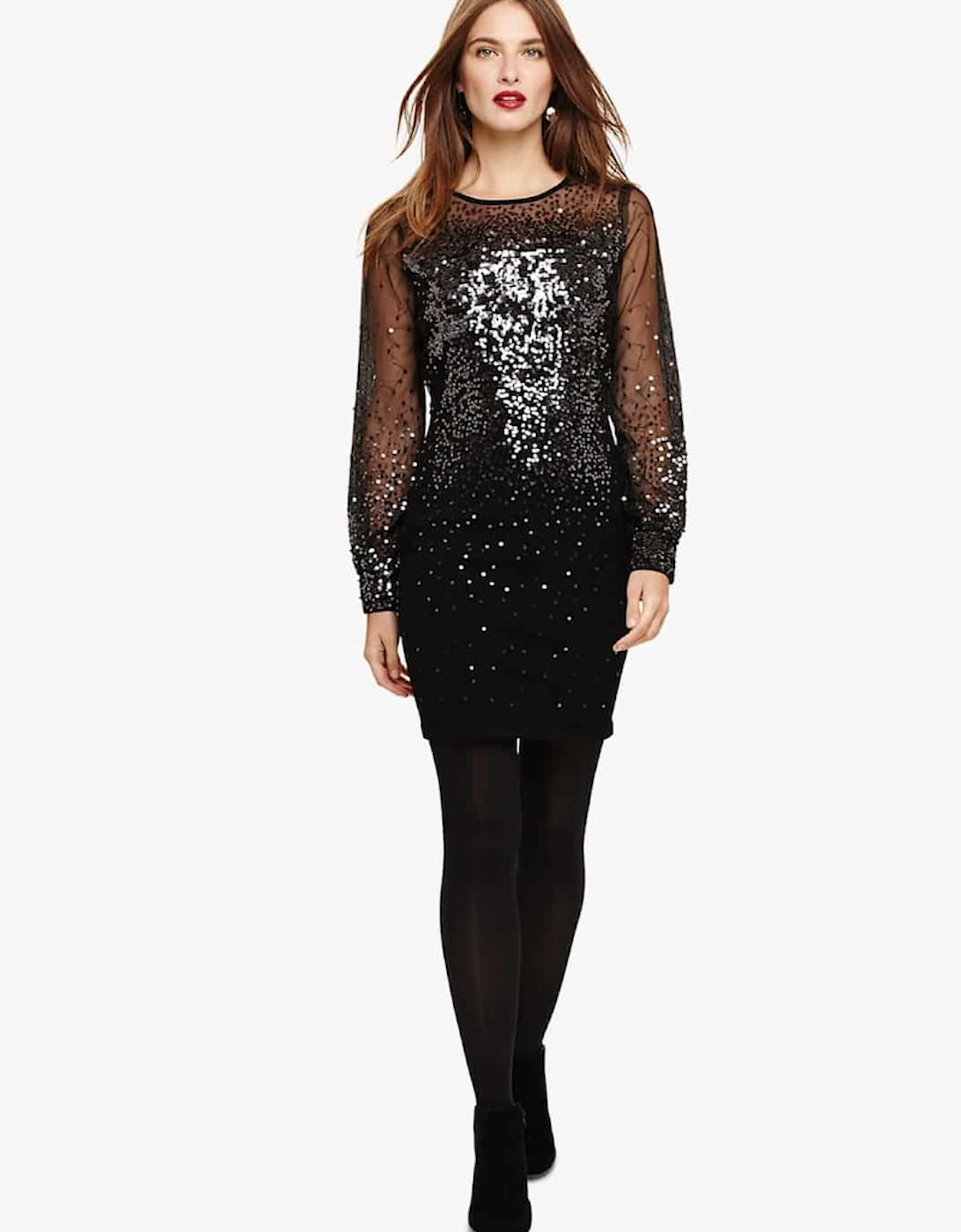 Matilda Balloon Sleeve Sequin Dress