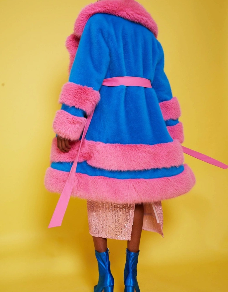 Handmade Bamboo Faux Fur Coat