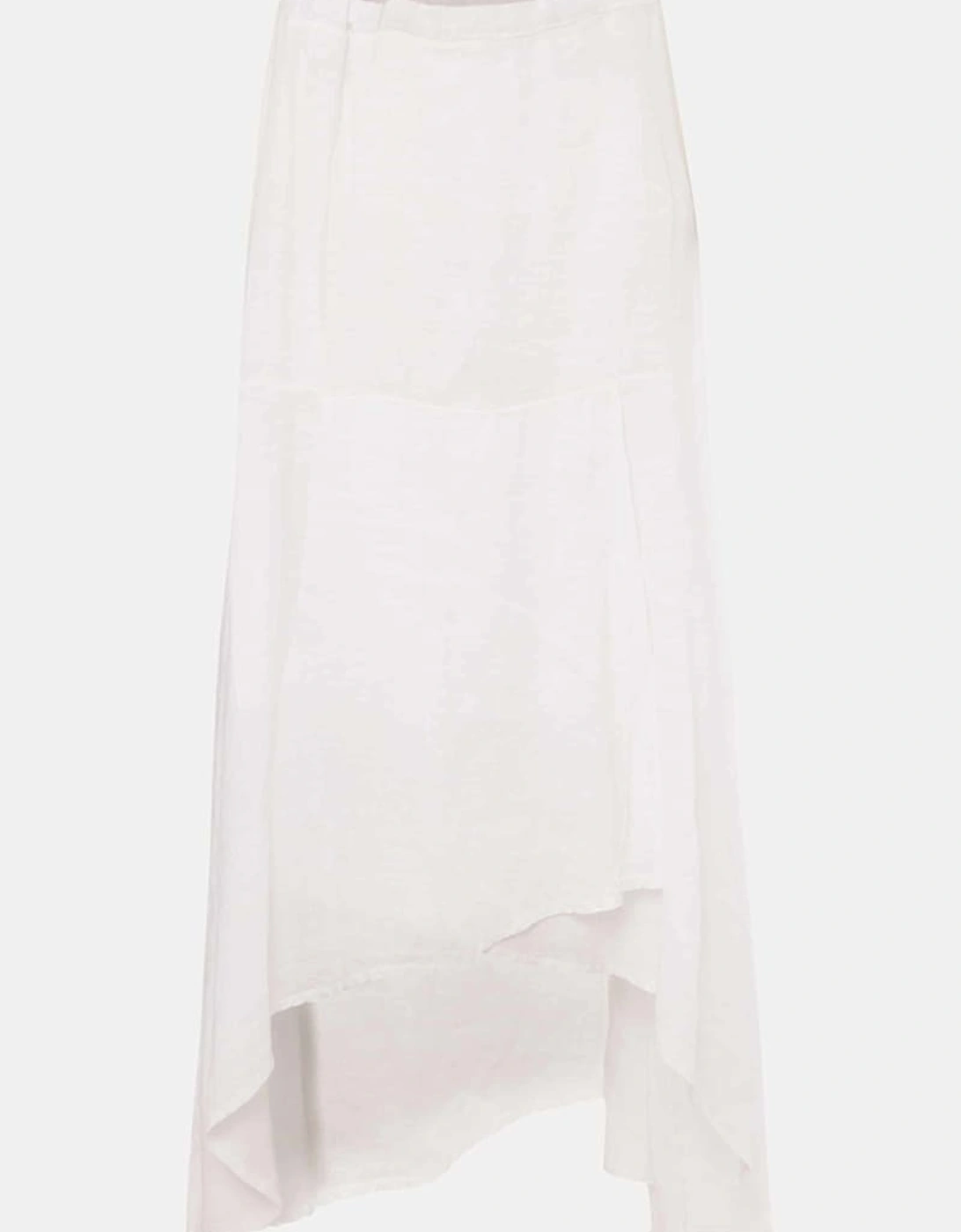 Phoebe Faux Wrap Linen Skirt
