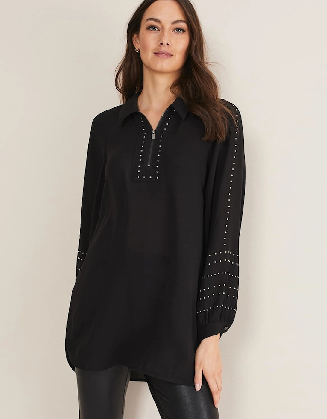 Tullulah Heatfix Sleeve Tunic Blouse, 7 of 6