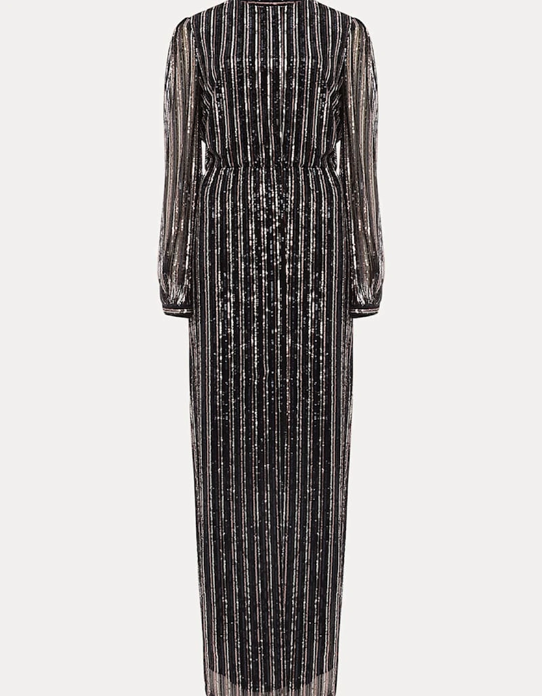 Jaylin Sequin Stripe Maxi Dress