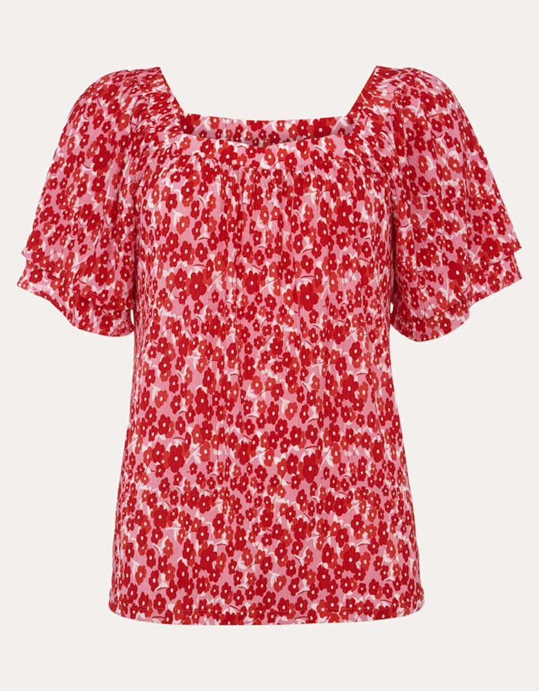 Saffy Floral Square Neck Top