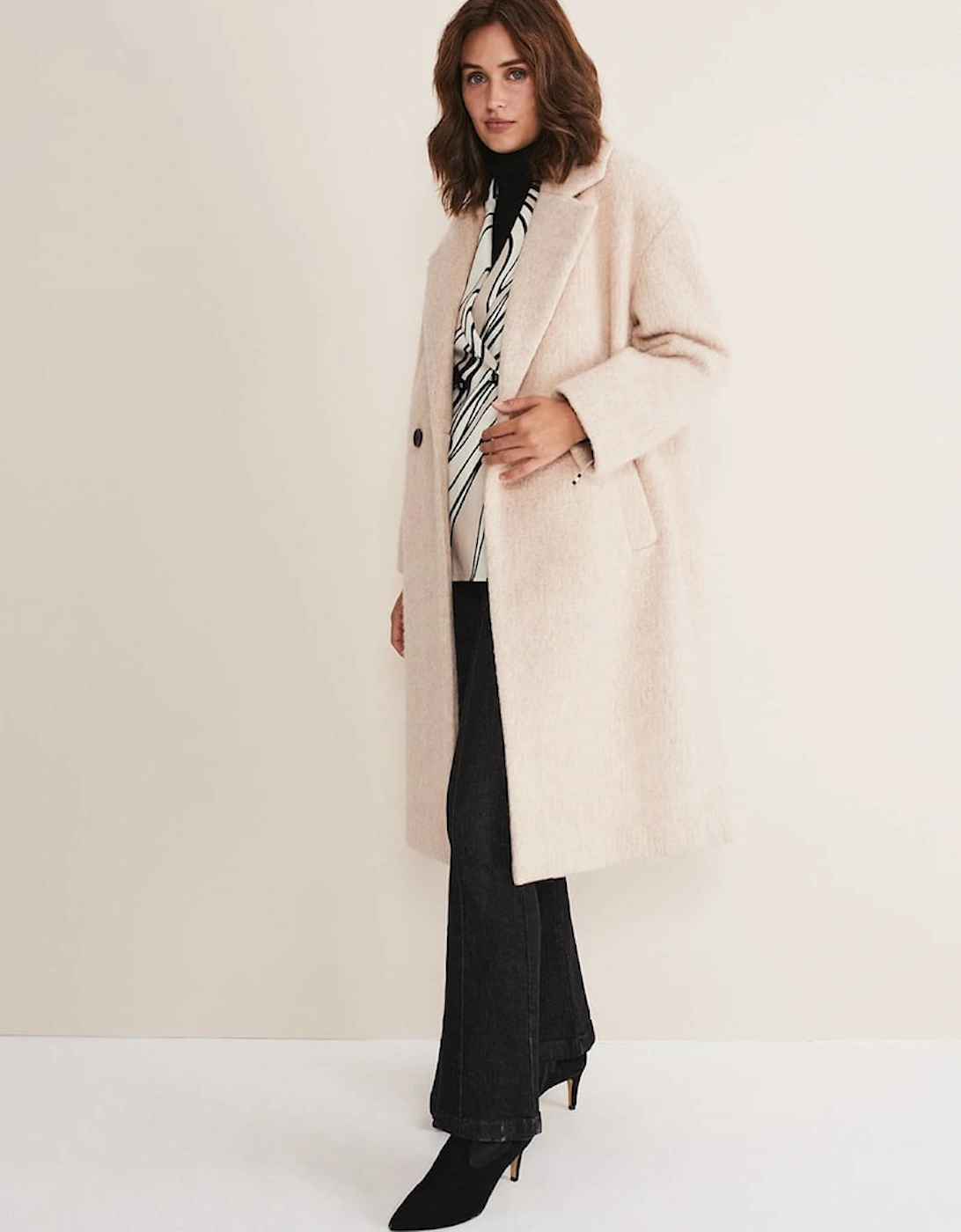 Quinn Textured Cocoon Coat