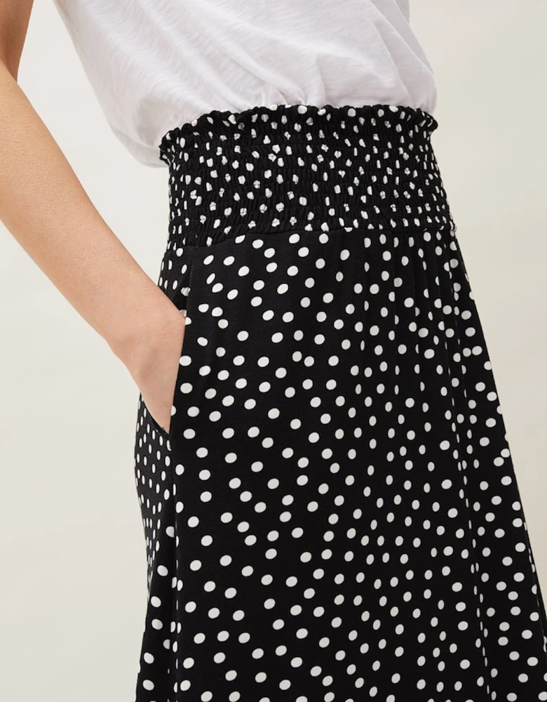 Connie Spot Print Maxi Skirt