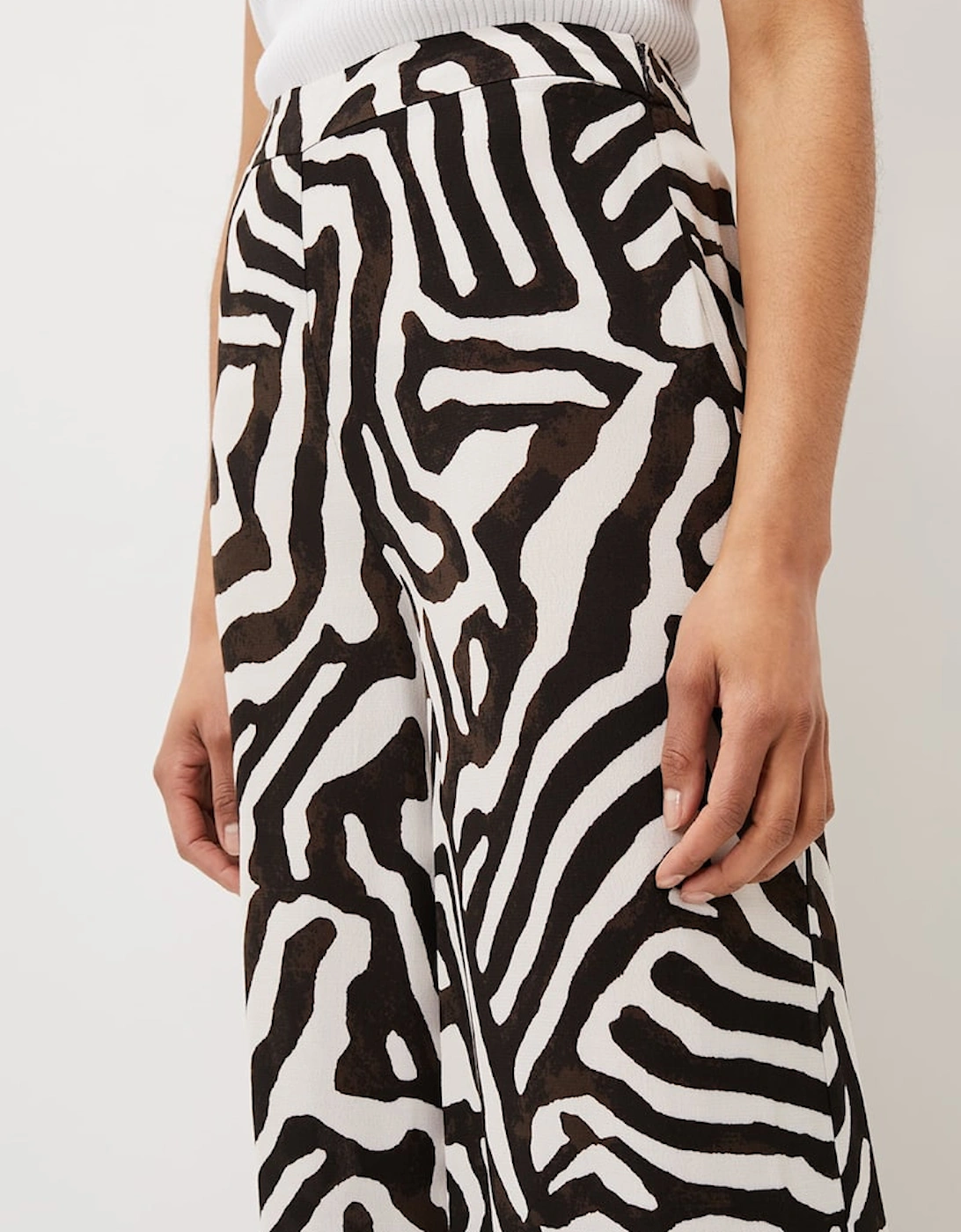 Isabelle Zebra Print Wide Leg Trouser