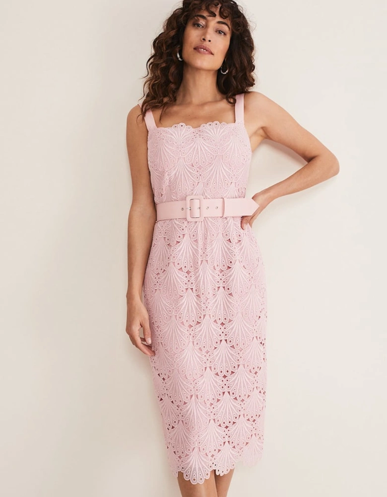 Carrie Midi Lace Dress