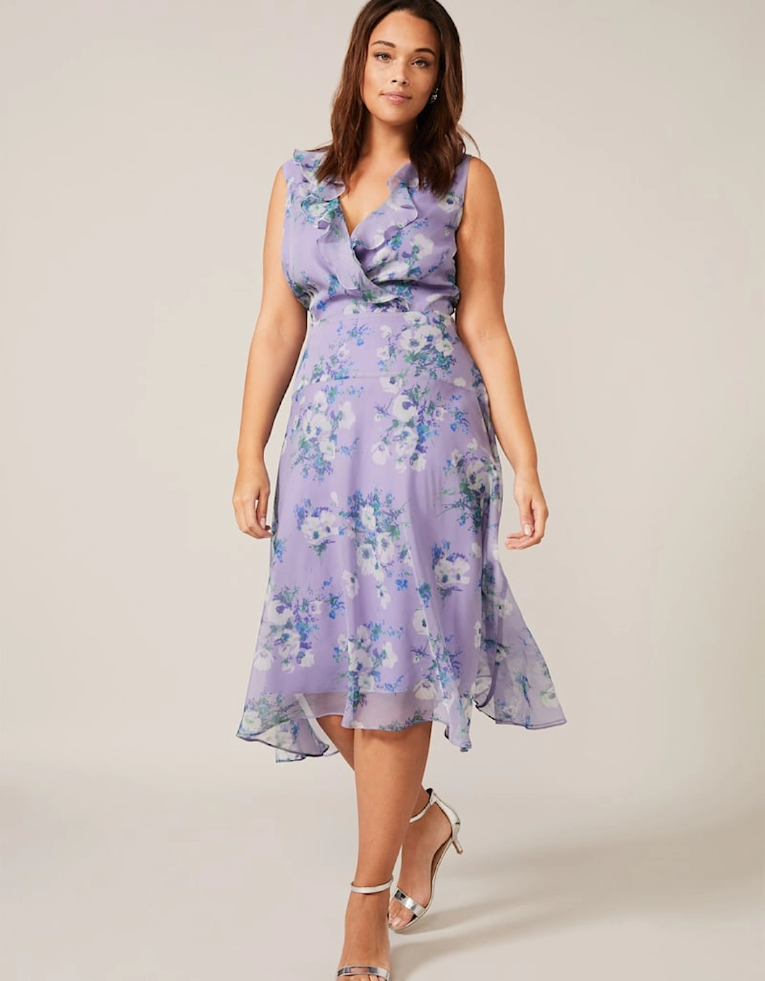 Anya Floral Frill Dress