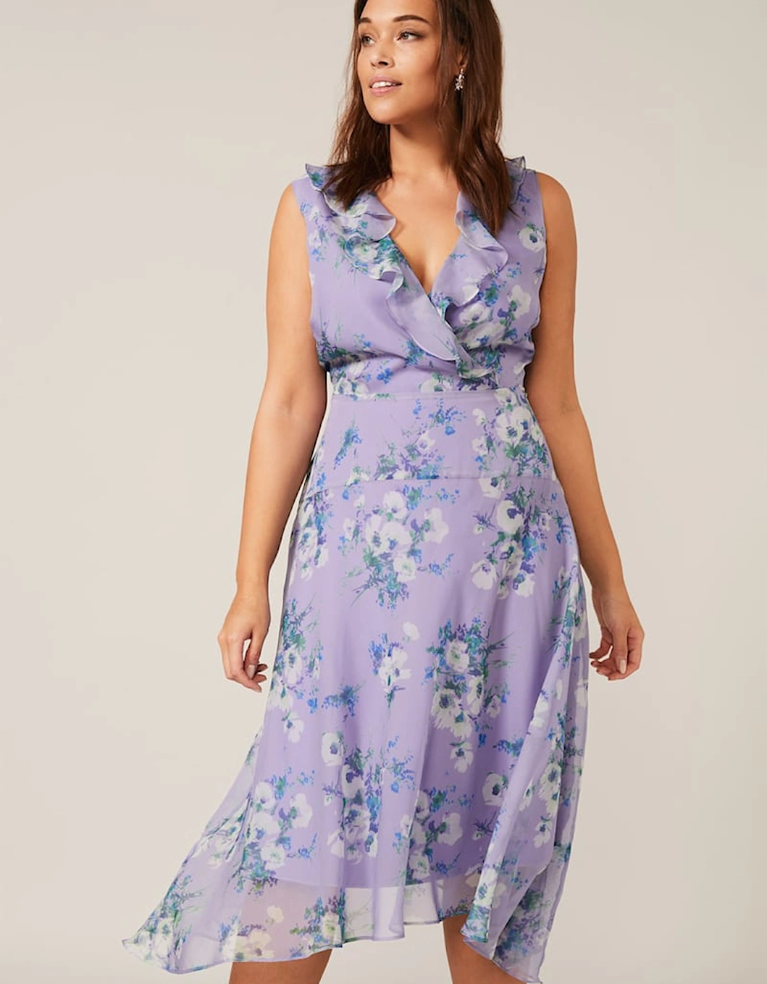 Anya Floral Frill Dress, 6 of 5