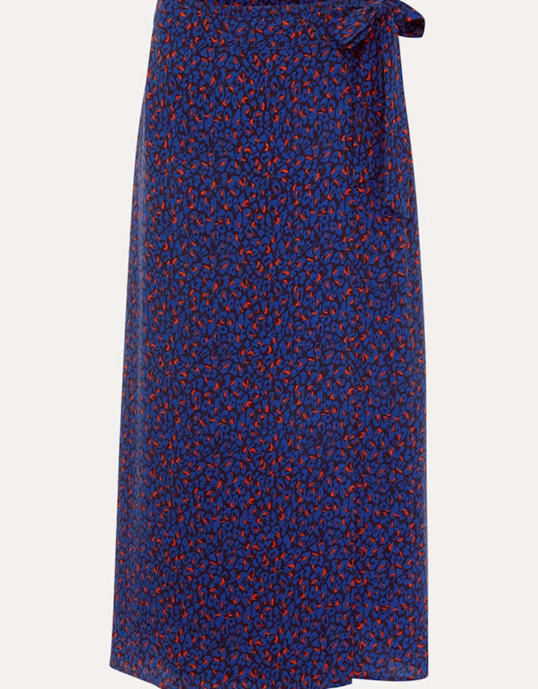 Lou Lou Animal Print Wrap Skirt