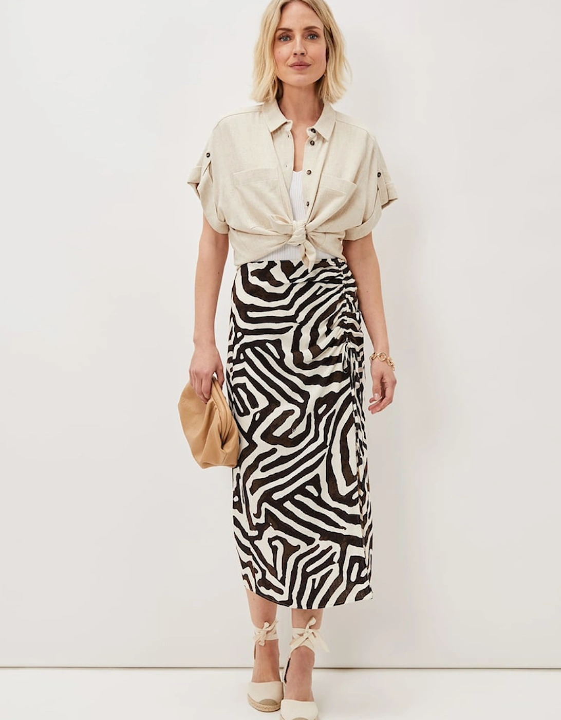 Isabelle Zebra Midi Skirt, 7 of 6