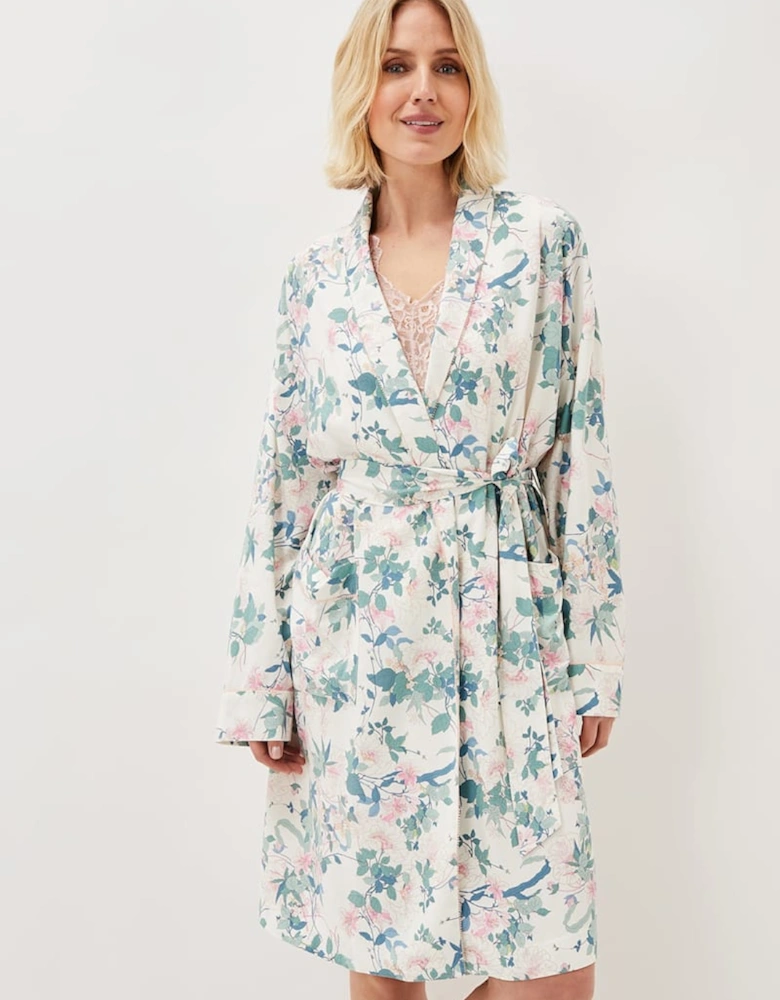 Avarie Chinoiserie Print Robe