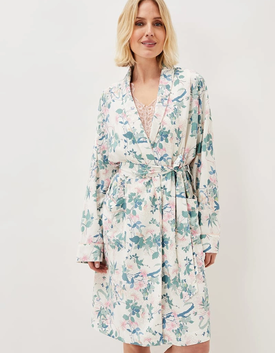 Avarie Chinoiserie Print Robe, 9 of 8