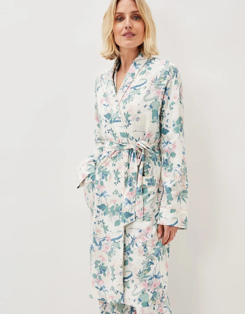 Avarie Chinoiserie Print Robe