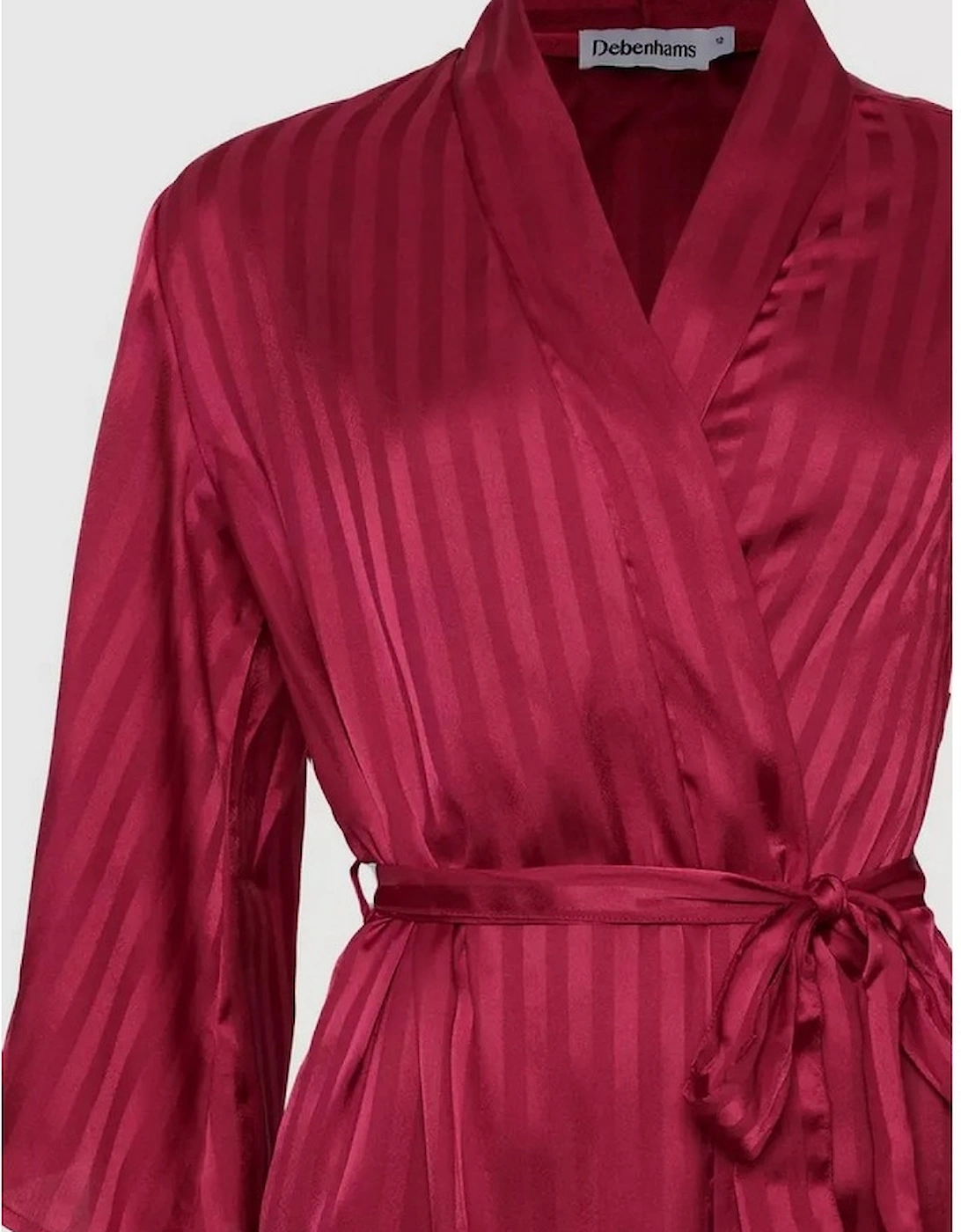 Womens/Ladies Stripe Jacquard Robe