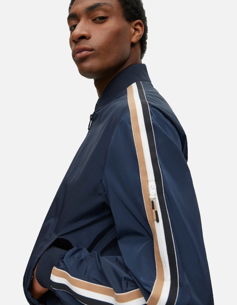 Boss Black Coltrane Bomber Jacket Navy