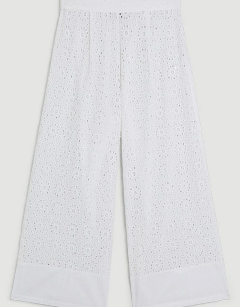 Beach Broderie Trousers