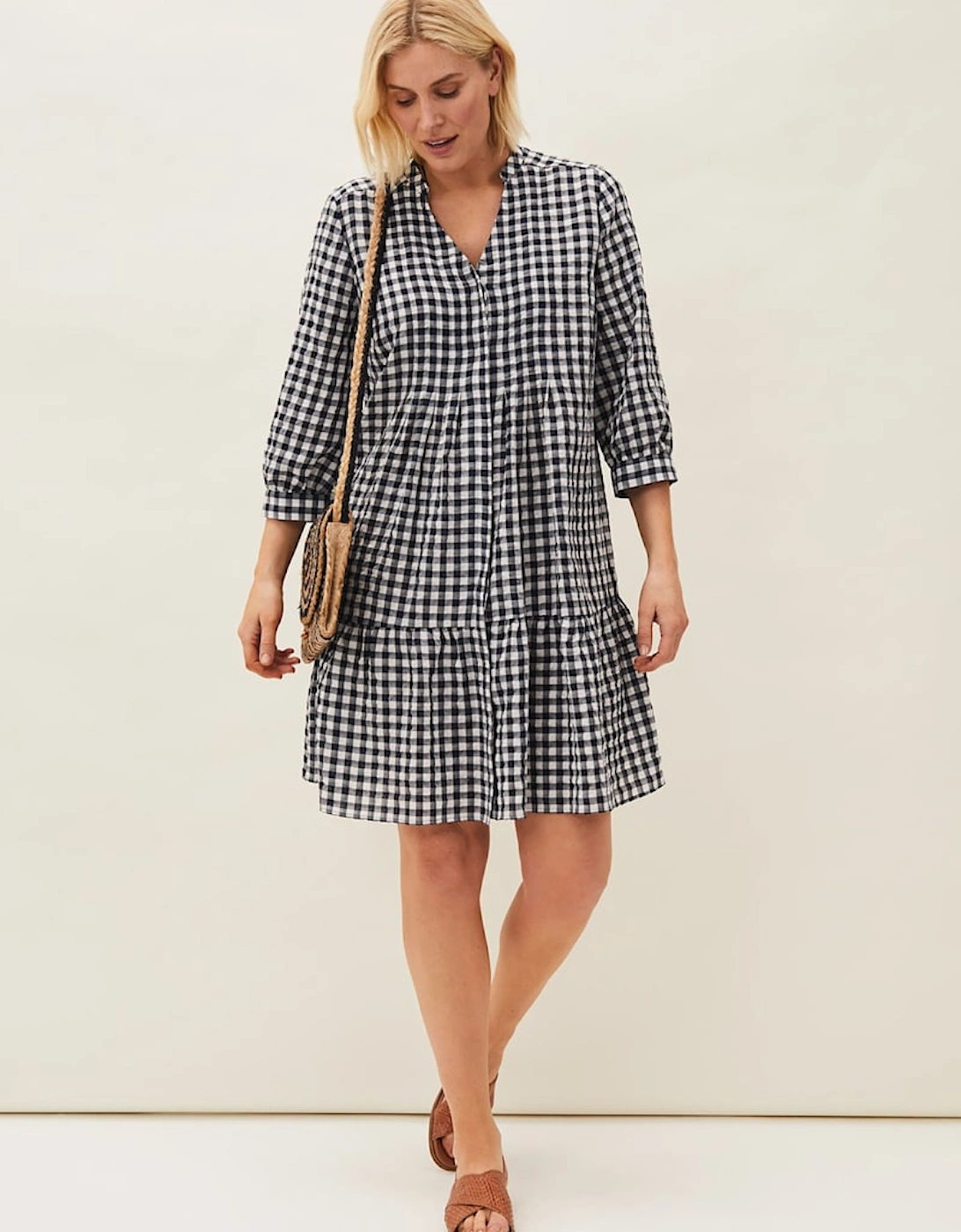 Oona Gingham Swing Dress, 9 of 8