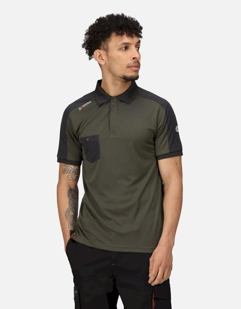 Mens Offensive Wicking Polo Shirt