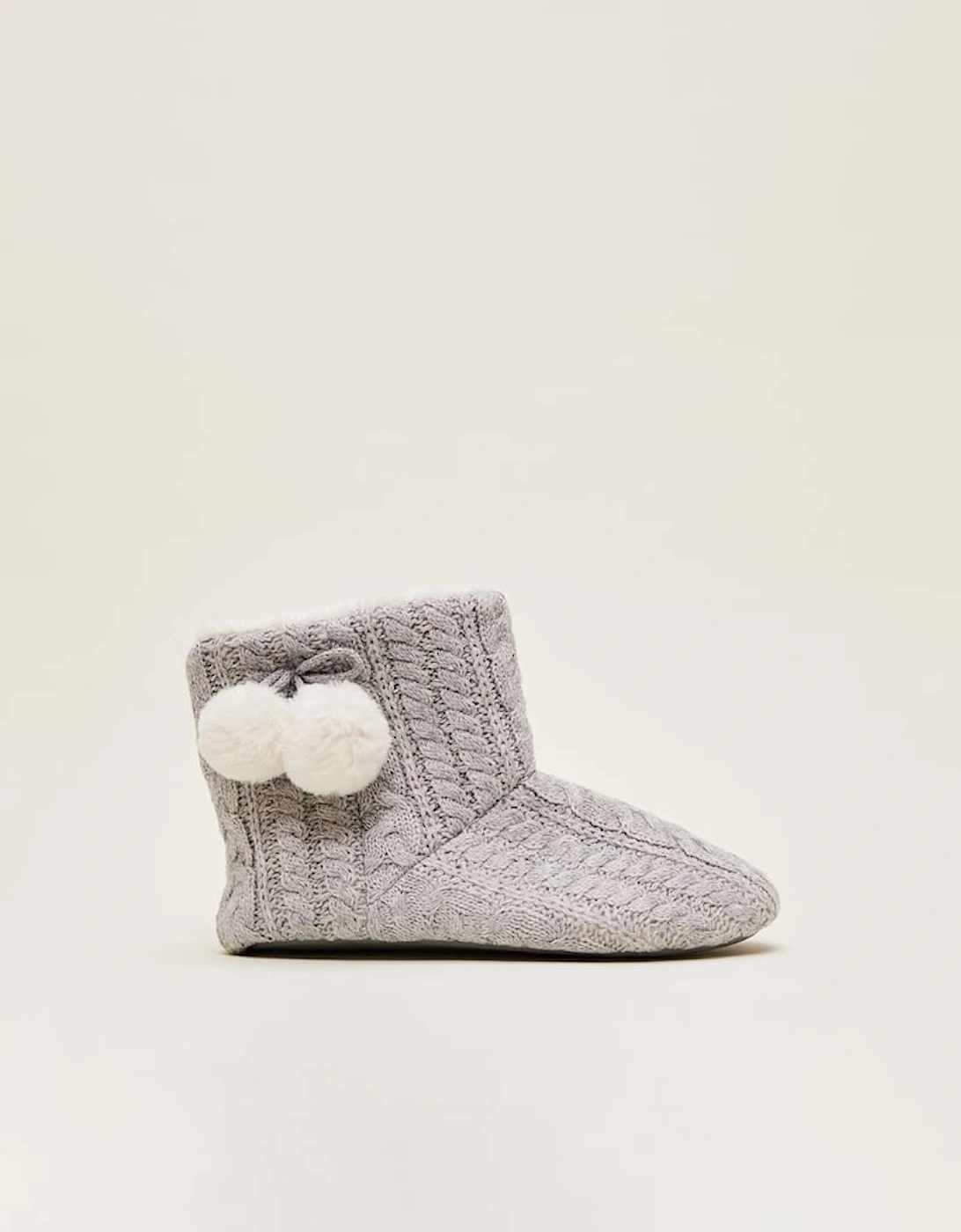 Cable Knit Slipper Boots, 6 of 5