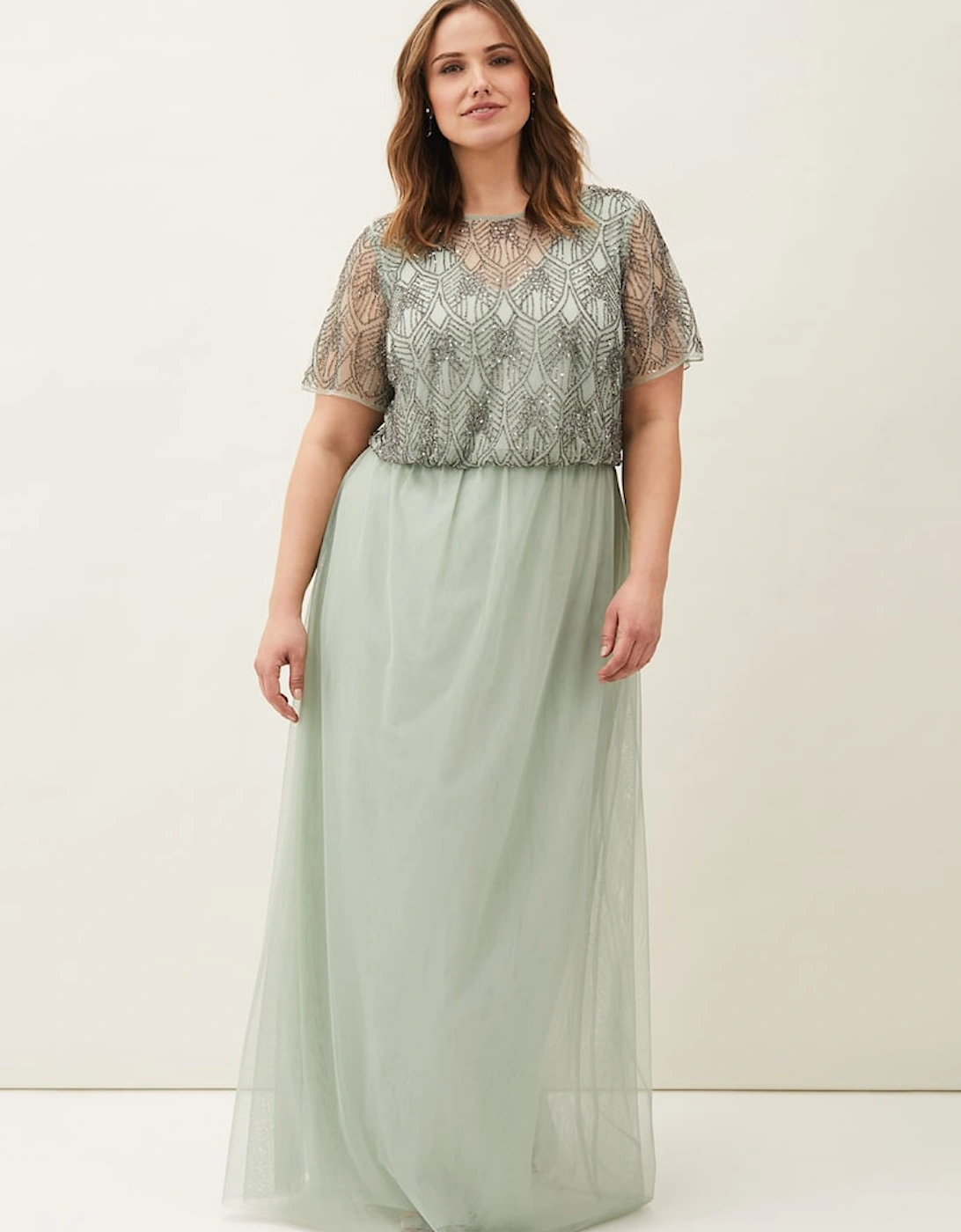 Tomasi Beaded Tulle Maxi Dress, 7 of 6