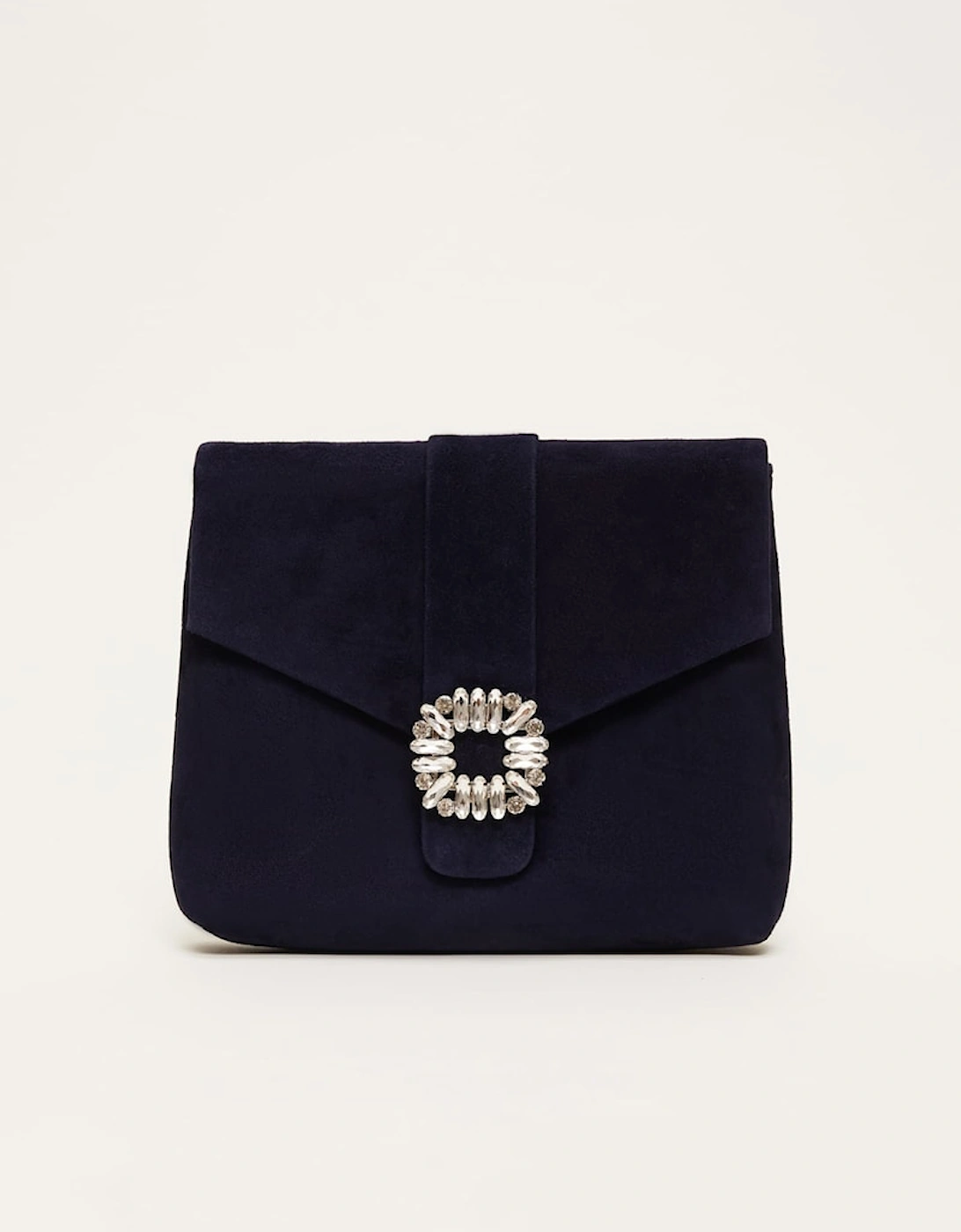 Embellished Suede Envelope Clutch Bag, 8 of 7