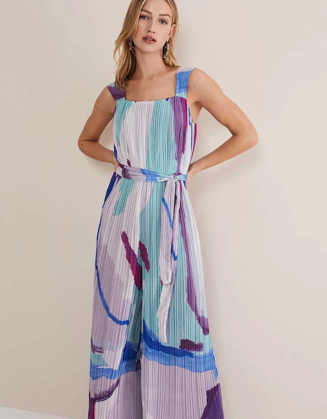 Rhona Abstract Wide Leg Jumpsuit, 8 of 7