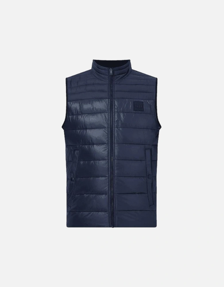 Odeno Rubberised Logo Navy Gilet