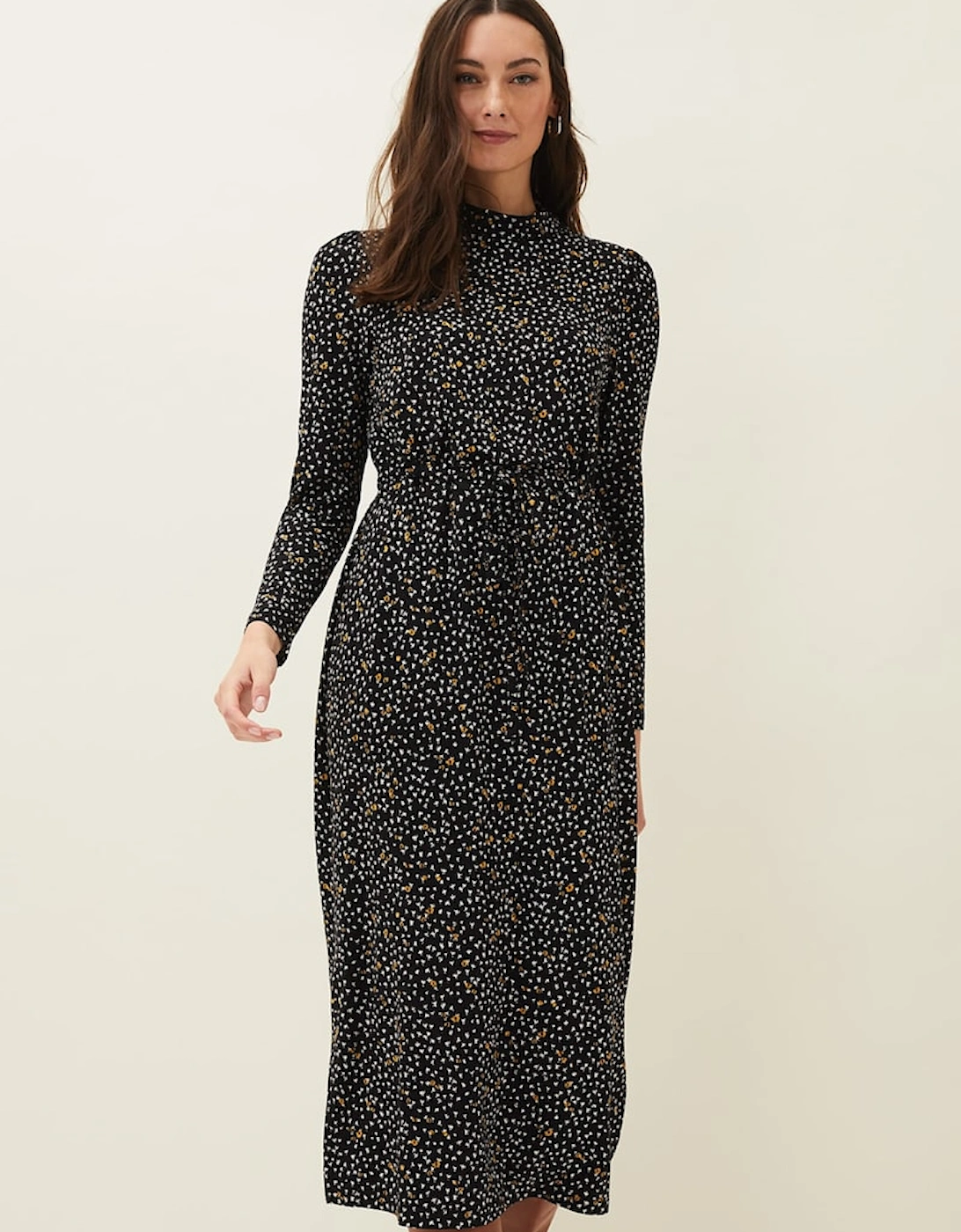 Sallie Ditsy Floral Jersey Dress, 7 of 6
