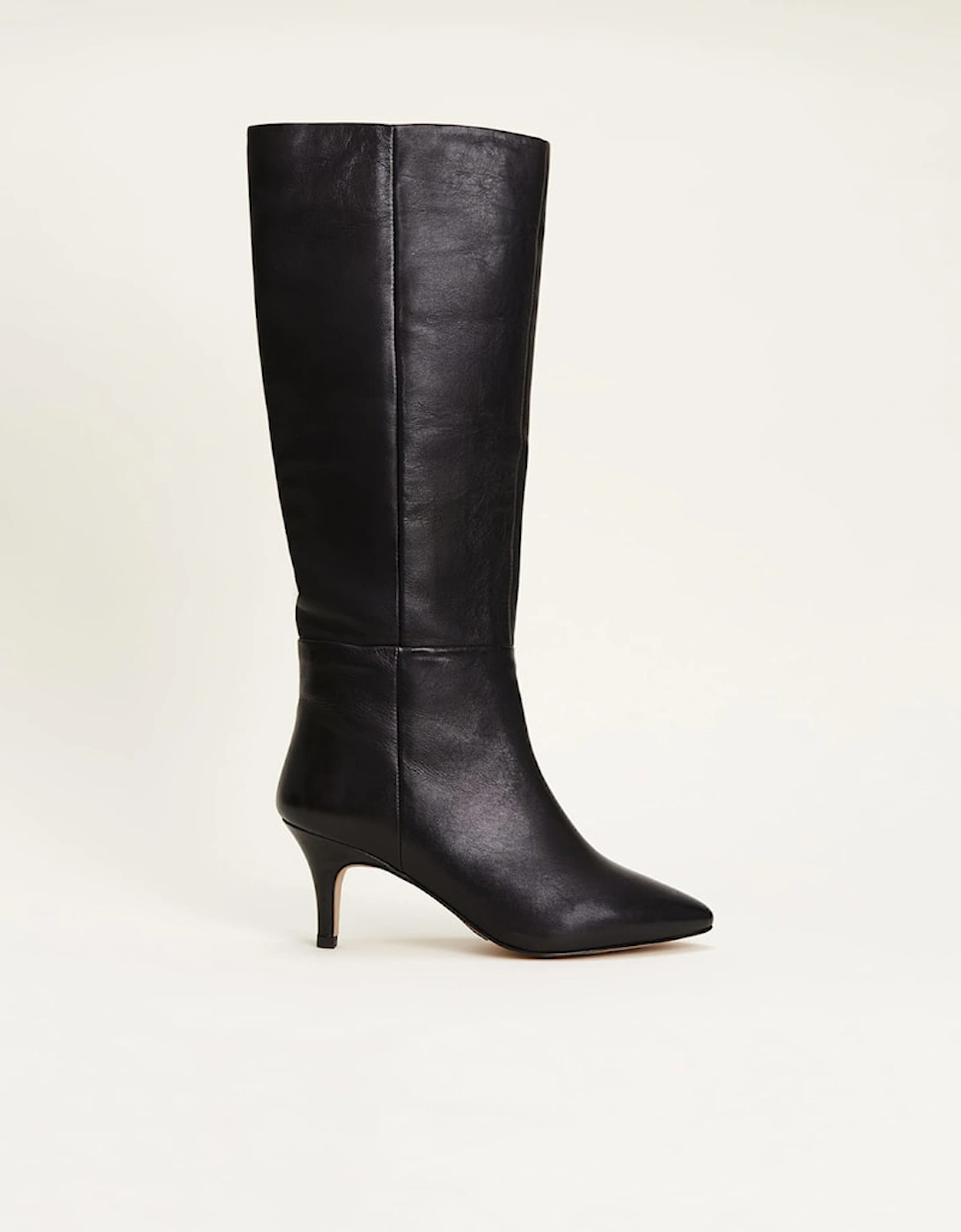 Leather Panelled Knee High Boot, 9 of 8