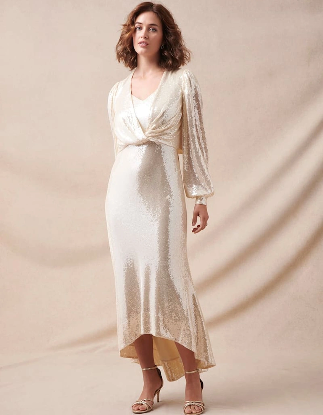 Jamila Sequin Overlay Maxi Dress, 2 of 1