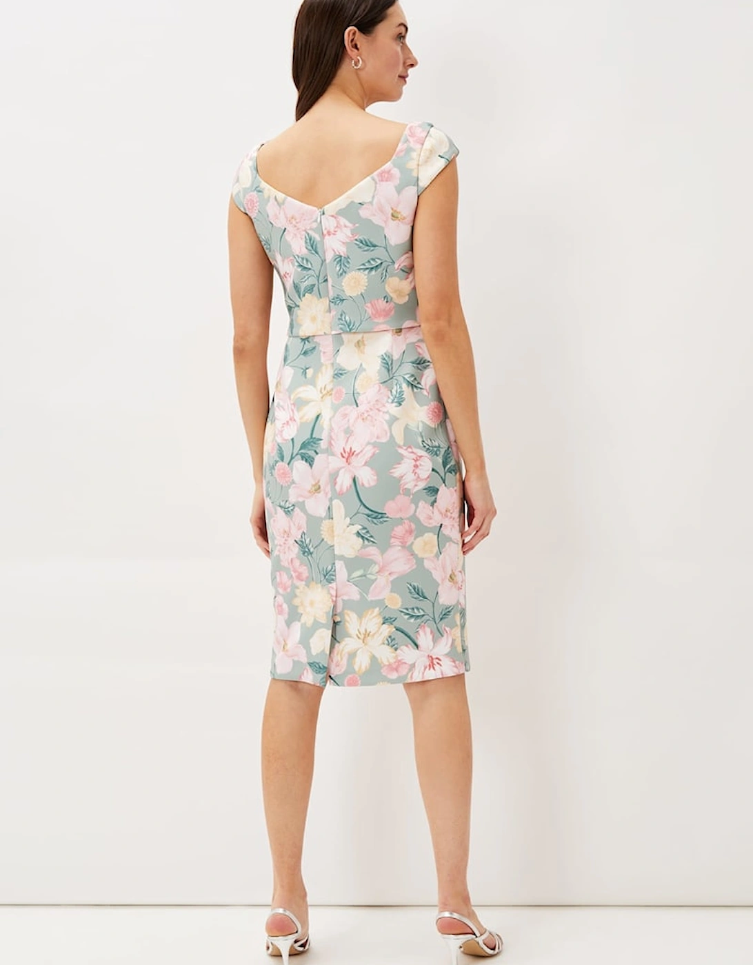 Jessia Floral Scuba Dress