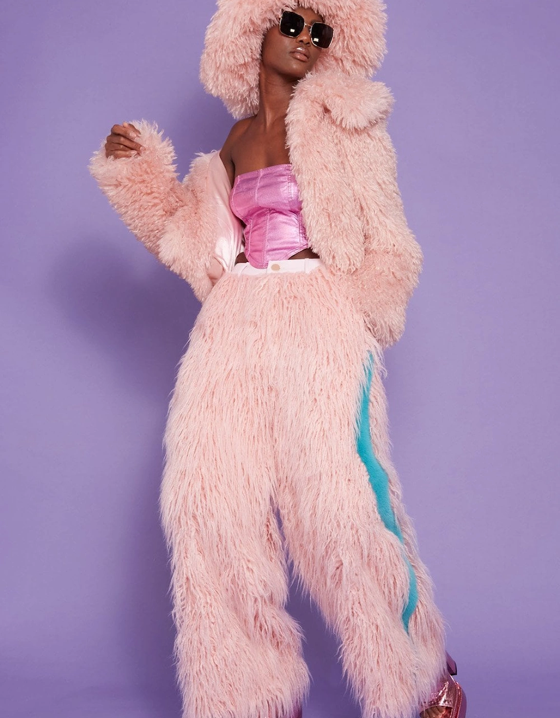 Bamboo Lyocell Knitted Vegan Faux Shearling Jacket