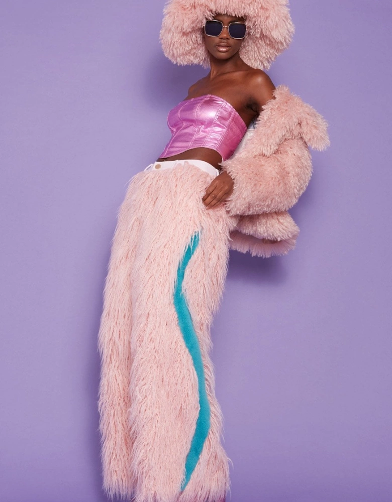 Bamboo Lyocell Knitted Vegan Faux Shearling Jacket