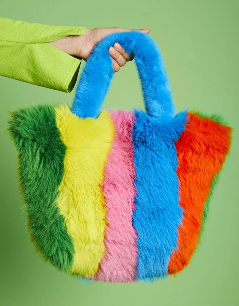 Hand Crafted Eco Bamboo Faux Fur Bag