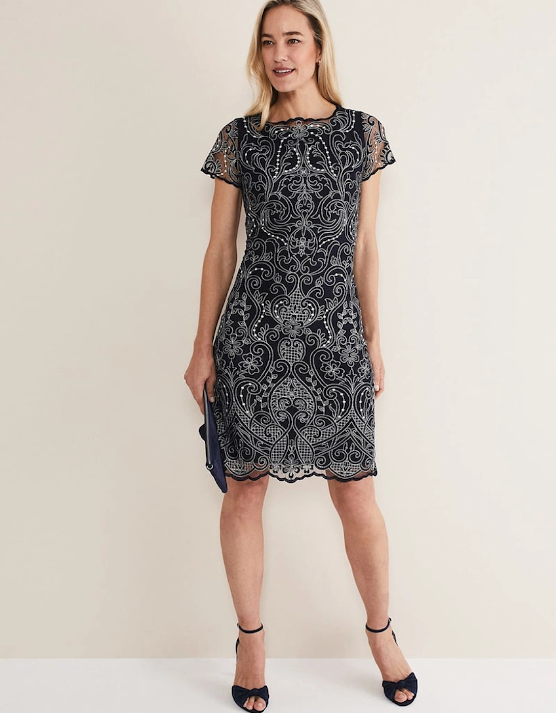 Esme Embroidered Dress, 2 of 1