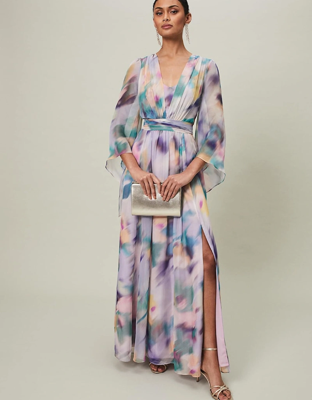 Selene Printed Maxi Dress, 2 of 1