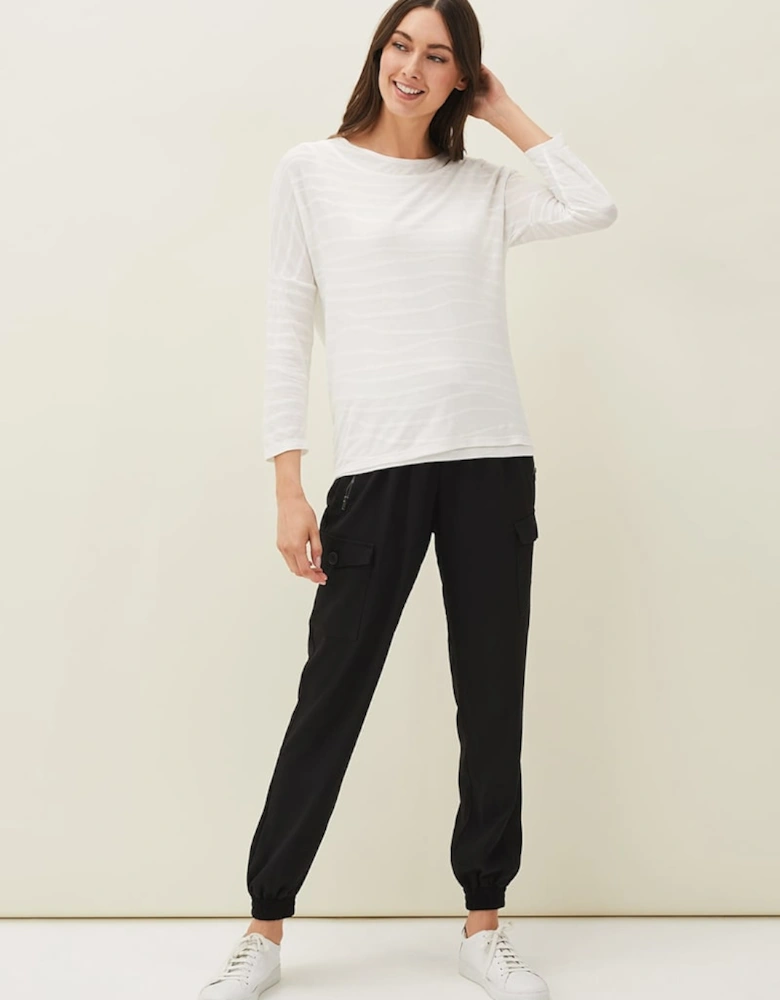 Ellise Textured Wrap Top