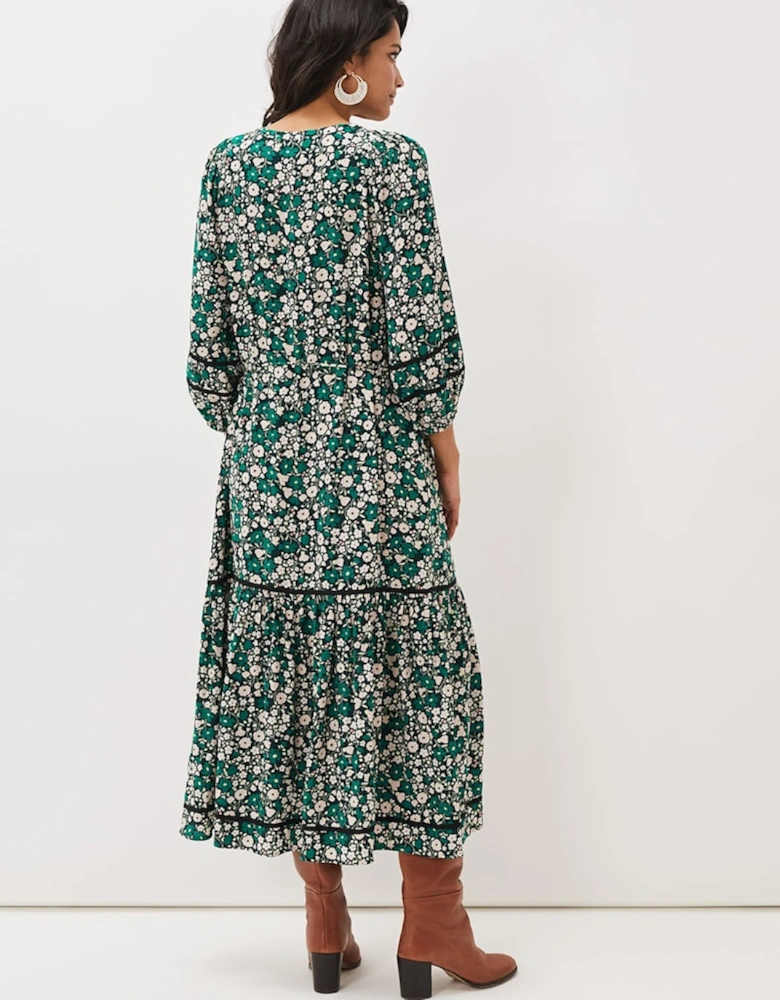 Ava Floral Midaxi Dress