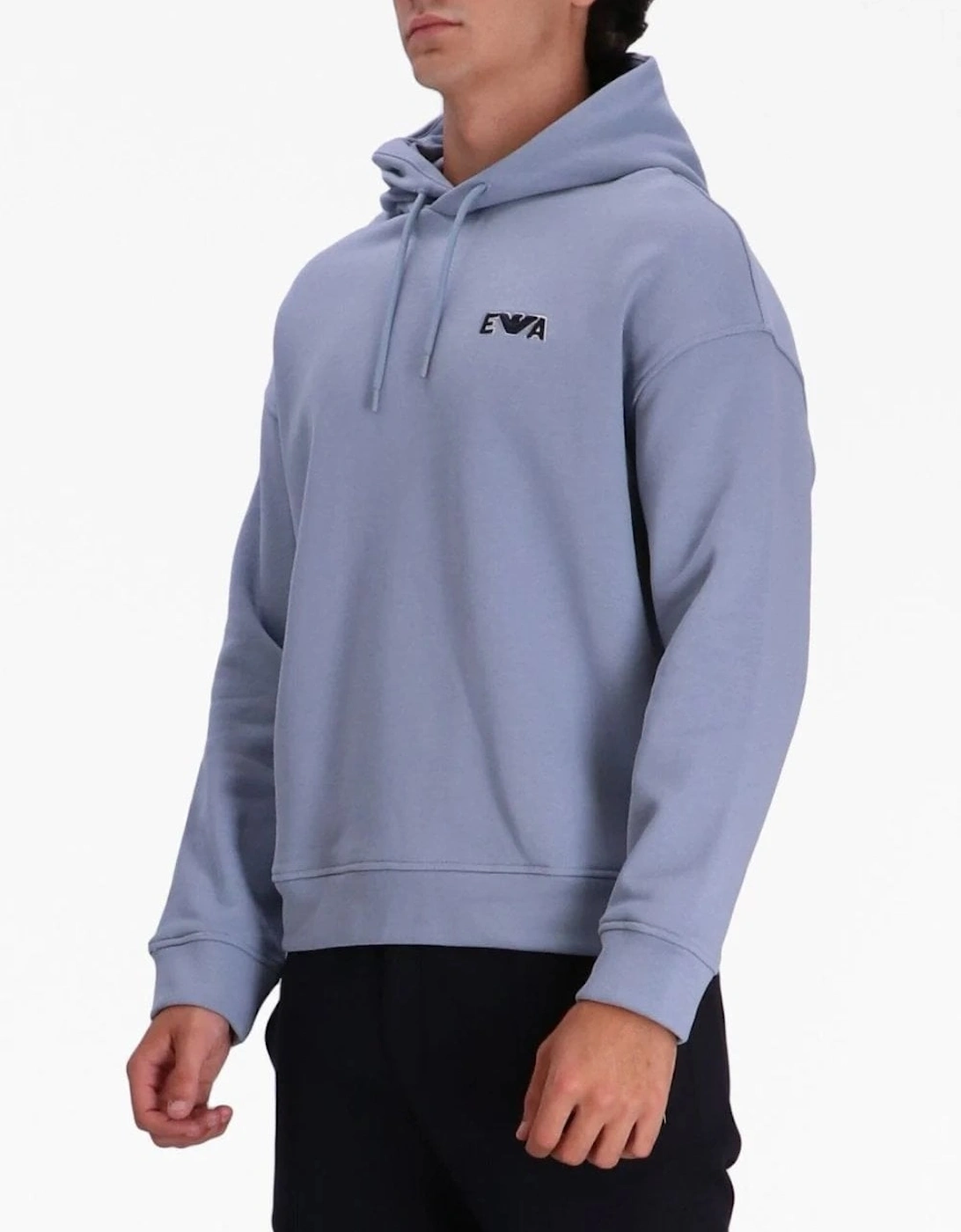 Branded Pullover Hoodie Blue