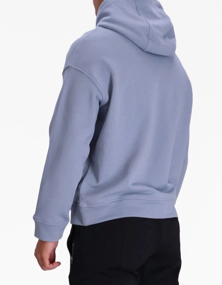 Branded Pullover Hoodie Blue