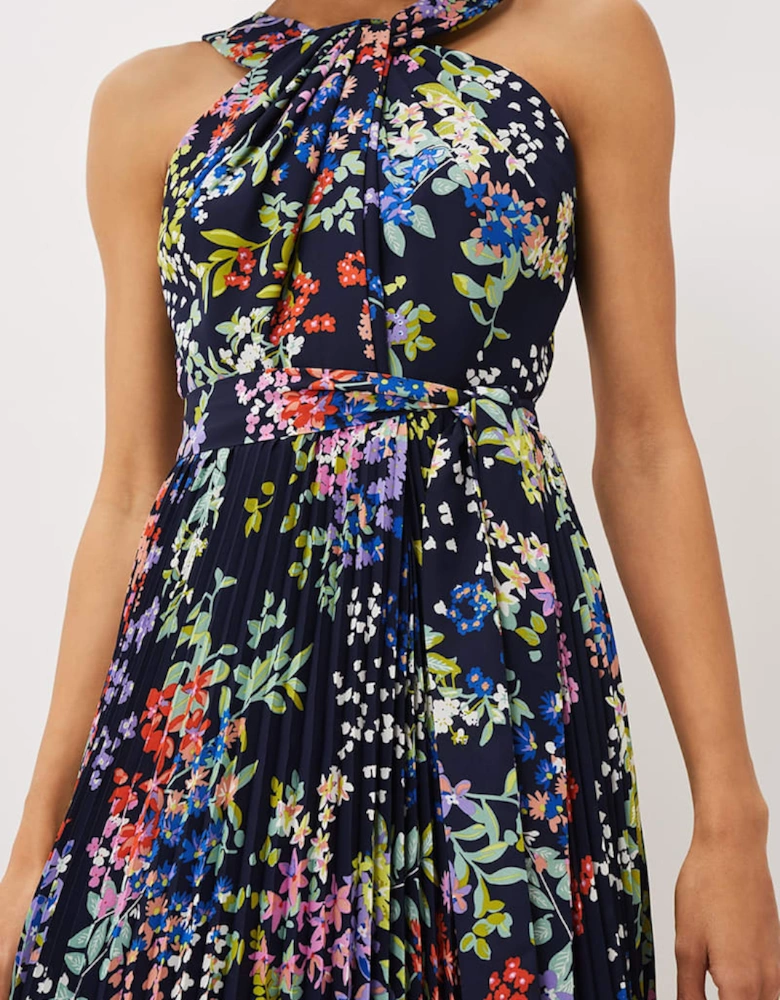 Fenella Pleated Floral Dress