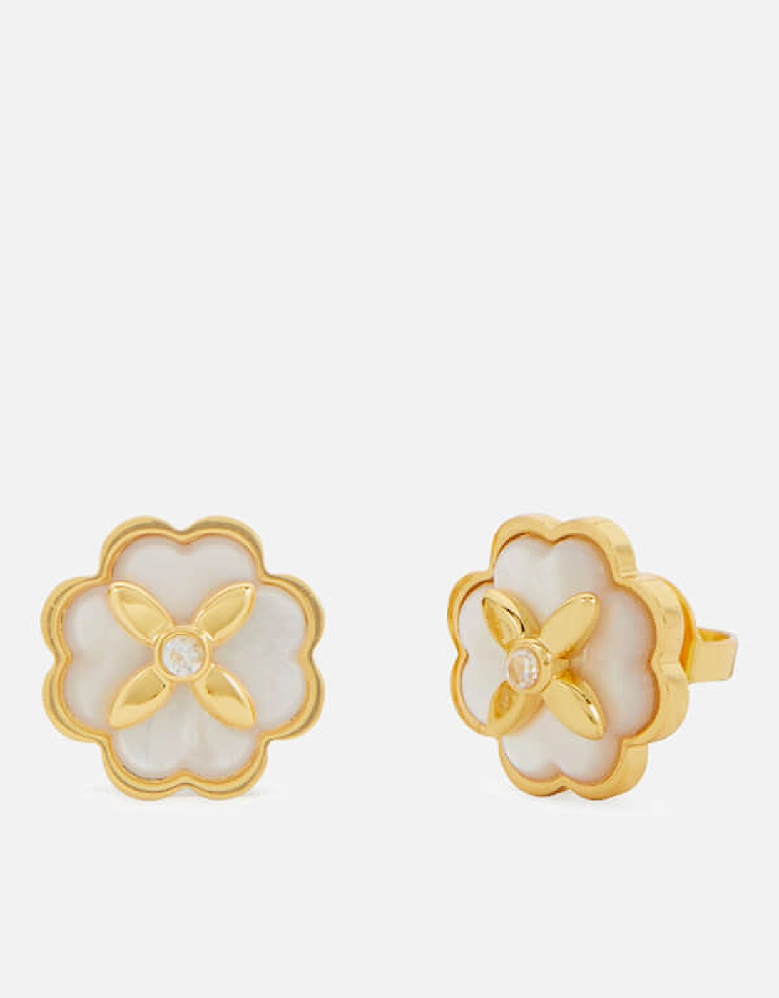 New York Heritage Bloom Gold-Tone Stud Earrings, 2 of 1
